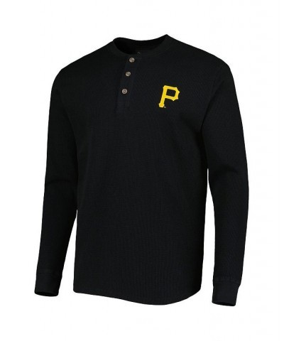 Men's Pittsburgh Pirates Black Maverick Long Sleeve T-shirt $22.95 T-Shirts