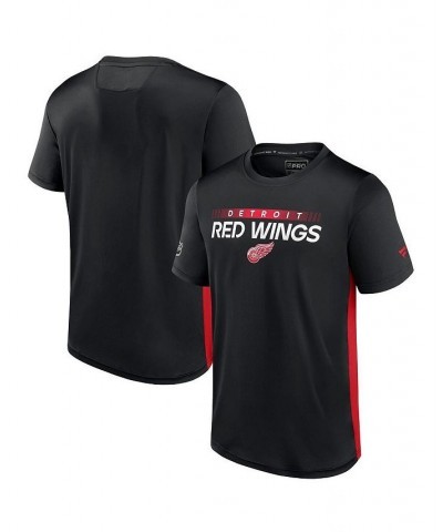 Men's Branded Black, Red Detroit Red Wings Authentic Pro Rink Tech T-shirt $29.69 T-Shirts