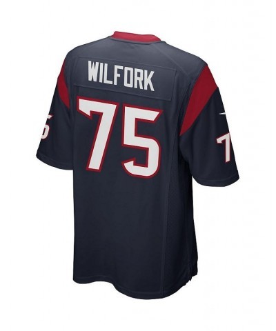 Men's Vince Wilfork Navy Blue Houston Texans Game Jersey $46.20 Jersey