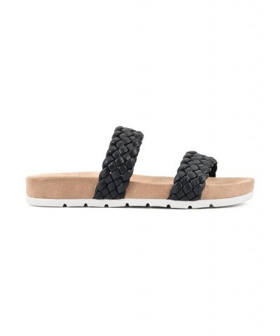 Women's Truly Slide Sandals Black $25.96 Shoes