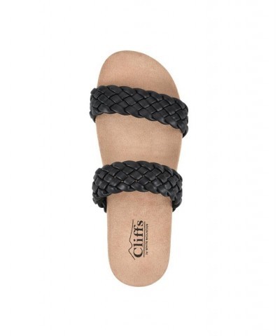 Women's Truly Slide Sandals Black $25.96 Shoes