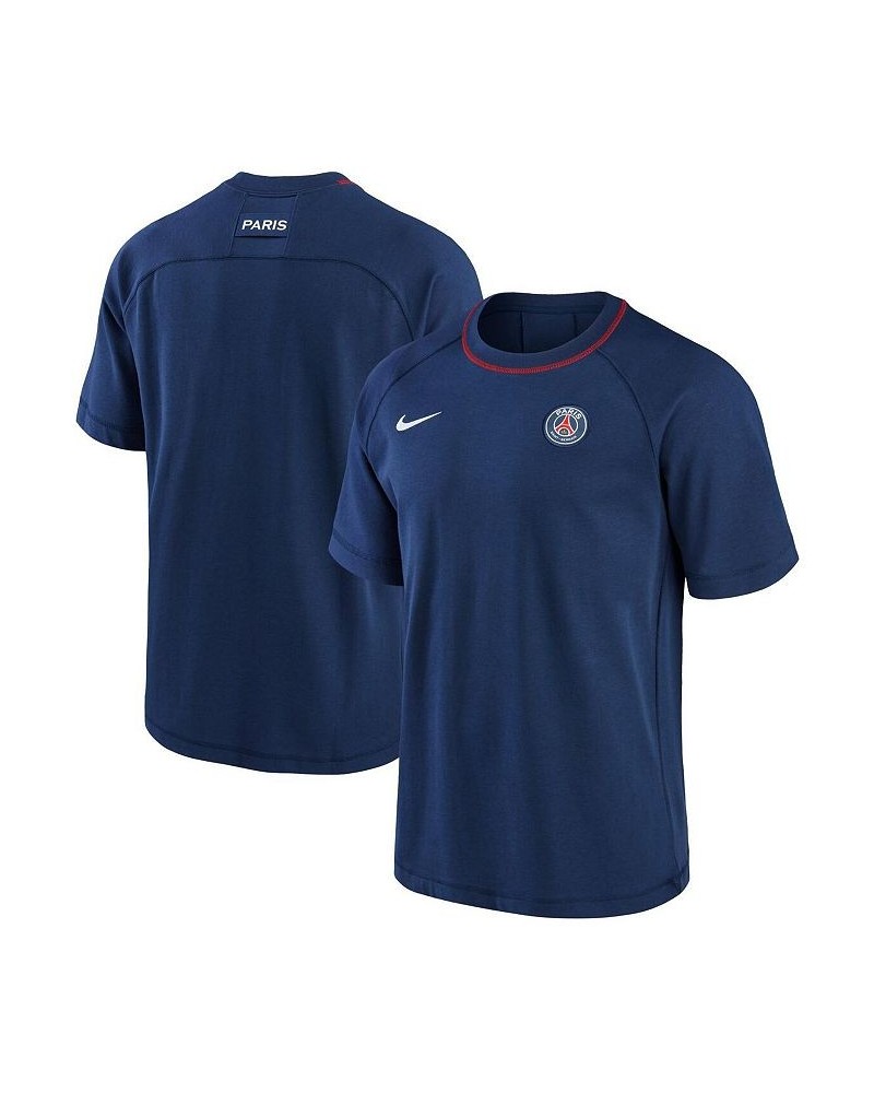 Men's Navy Paris Saint-Germain Travel Raglan T-shirt $31.79 T-Shirts