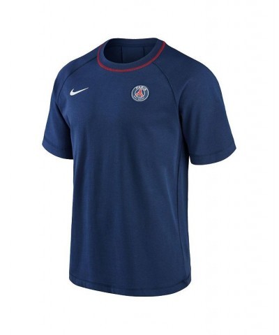 Men's Navy Paris Saint-Germain Travel Raglan T-shirt $31.79 T-Shirts