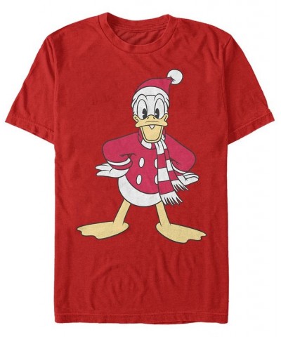 Men's Donald Hat Short Sleeve T-Shirt Red $20.29 T-Shirts