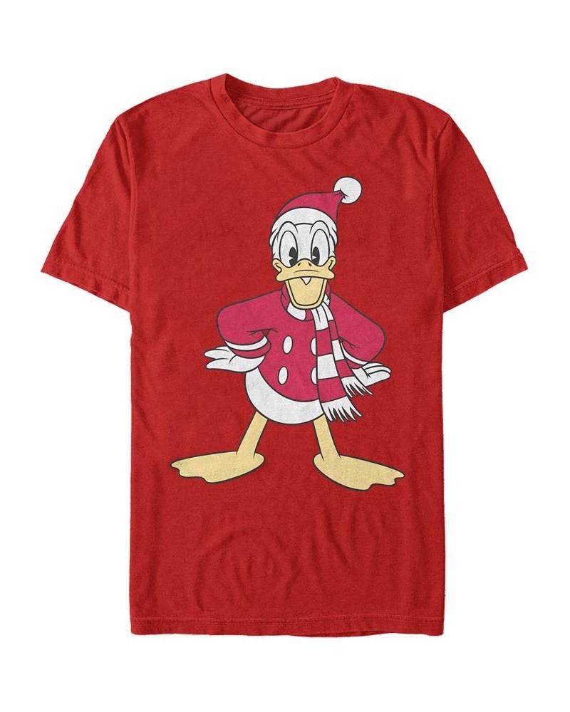 Men's Donald Hat Short Sleeve T-Shirt Red $20.29 T-Shirts