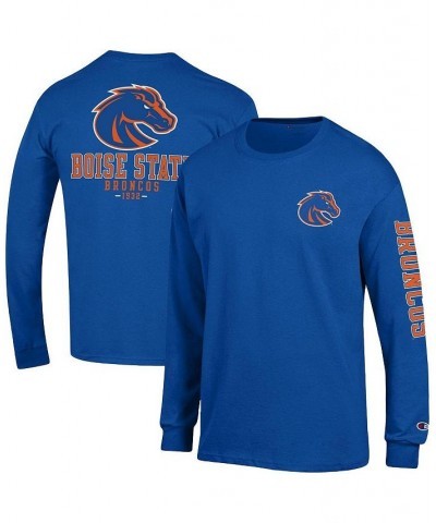 Men's Royal Boise State Broncos Team Stack Long Sleeve T-shirt $22.00 T-Shirts