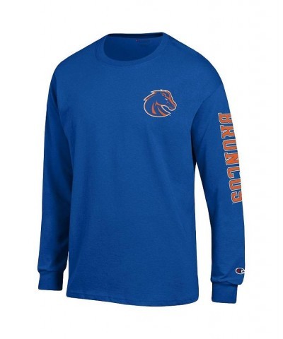 Men's Royal Boise State Broncos Team Stack Long Sleeve T-shirt $22.00 T-Shirts