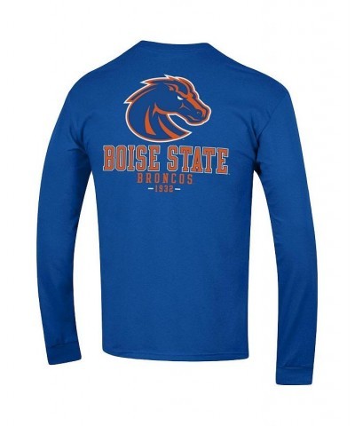 Men's Royal Boise State Broncos Team Stack Long Sleeve T-shirt $22.00 T-Shirts