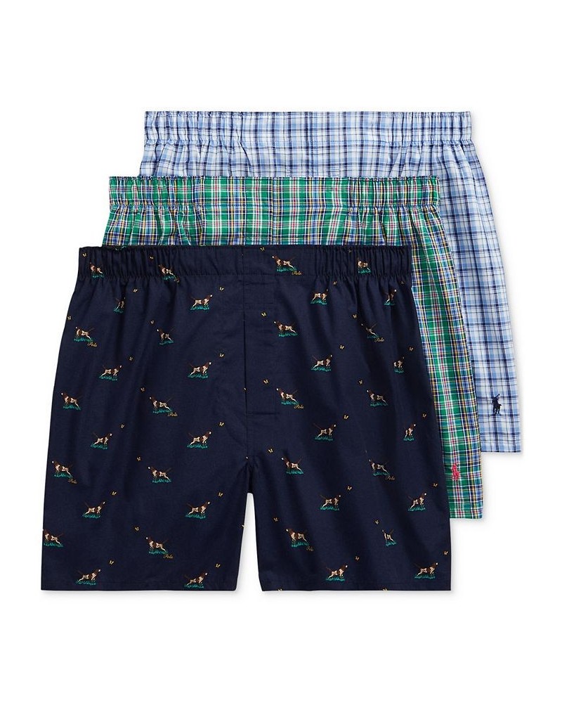 Men's Classic-Fit Boxers, 3-Pack Dog / Arthur Pld / Seaside Pld $24.75 Underwear