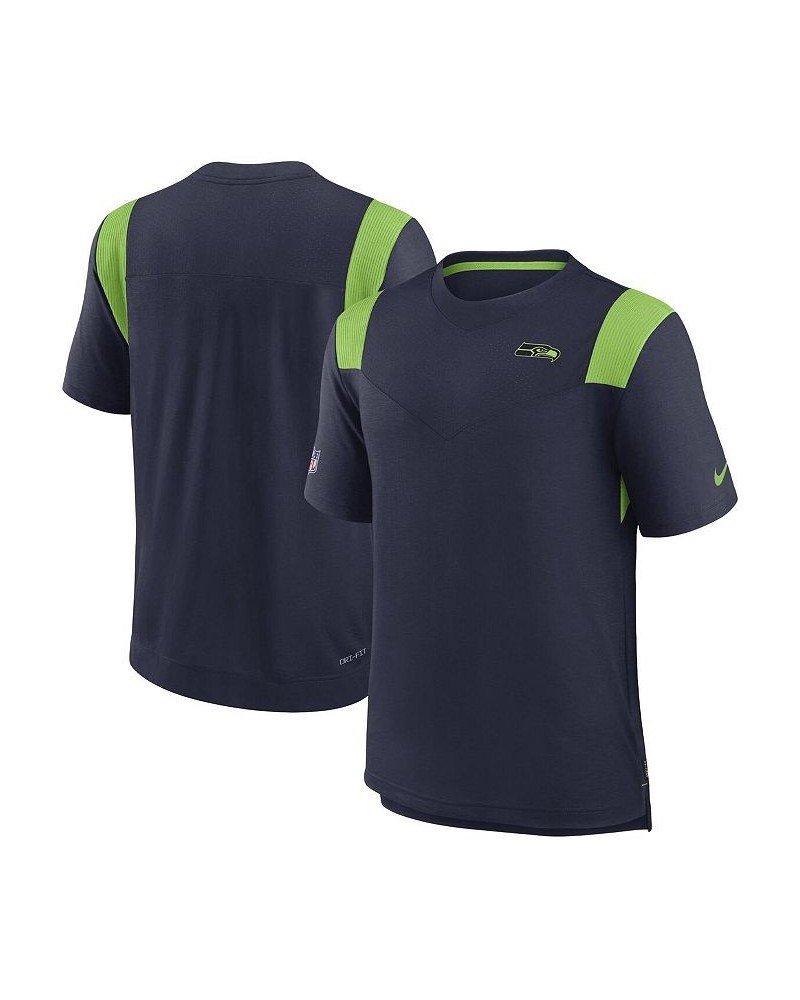 Men's College Navy Seattle Seahawks Sideline Tonal Logo Performance Player T-shirt $28.59 T-Shirts