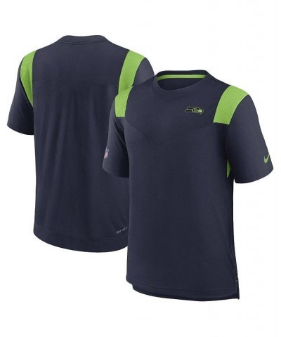 Men's College Navy Seattle Seahawks Sideline Tonal Logo Performance Player T-shirt $28.59 T-Shirts