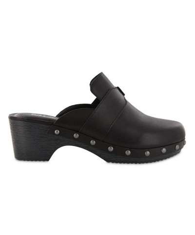 Women's Jenifer Studded Clogs Black $28.60 Shoes