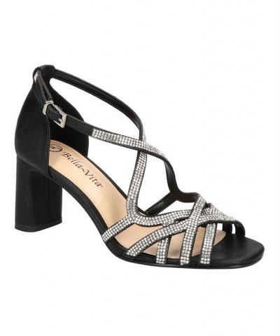 Women's Aliette Dress Sandals Black $52.50 Shoes