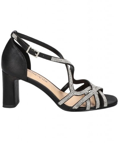 Women's Aliette Dress Sandals Black $52.50 Shoes