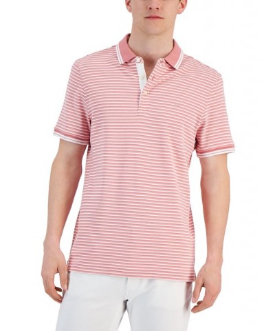 Men's Greenwich Modern-Fit Stripe Polo Shirt PD04 $43.20 Polo Shirts