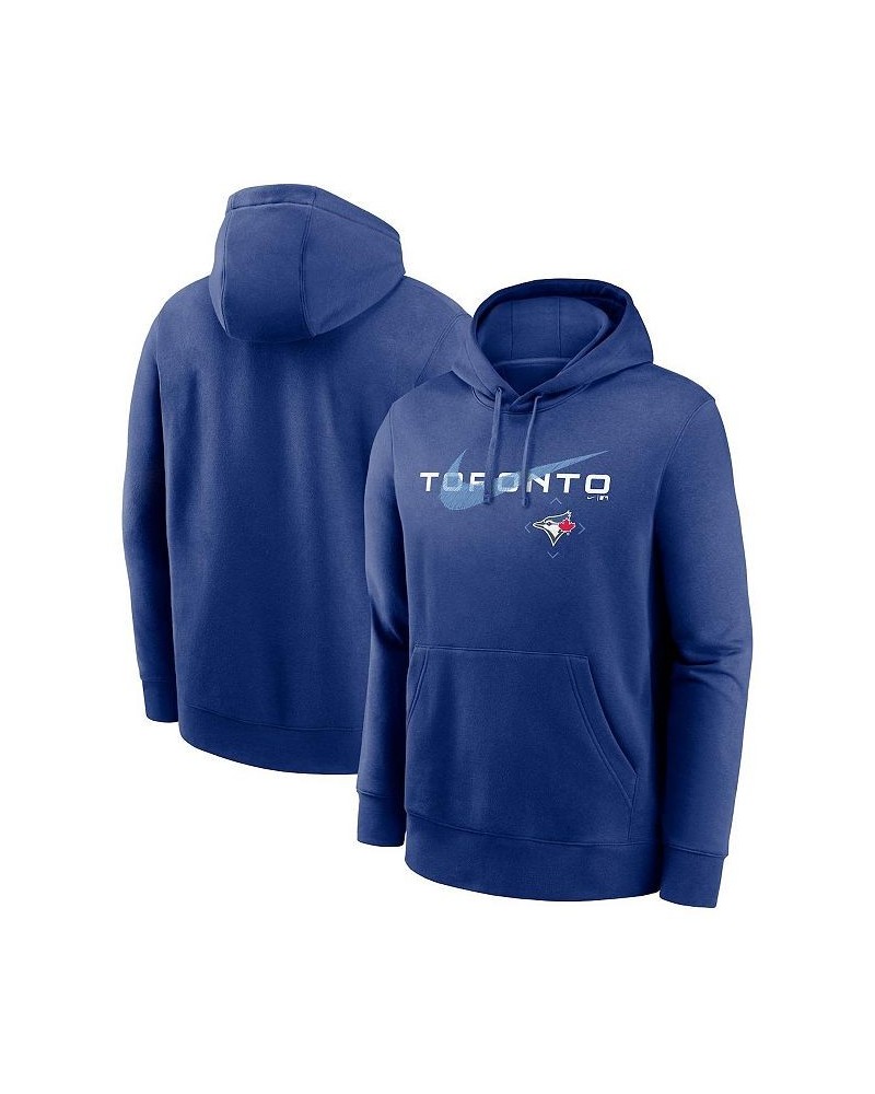 Men's Royal Toronto Blue Jays Swoosh NeighborHOOD Pullover Hoodie $42.50 Sweatshirt