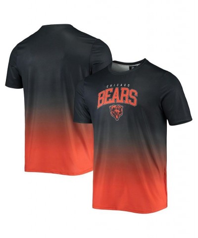 Men's Navy, Orange Chicago Bears Gradient Rash Guard Swim Shirt $29.69 Swimsuits