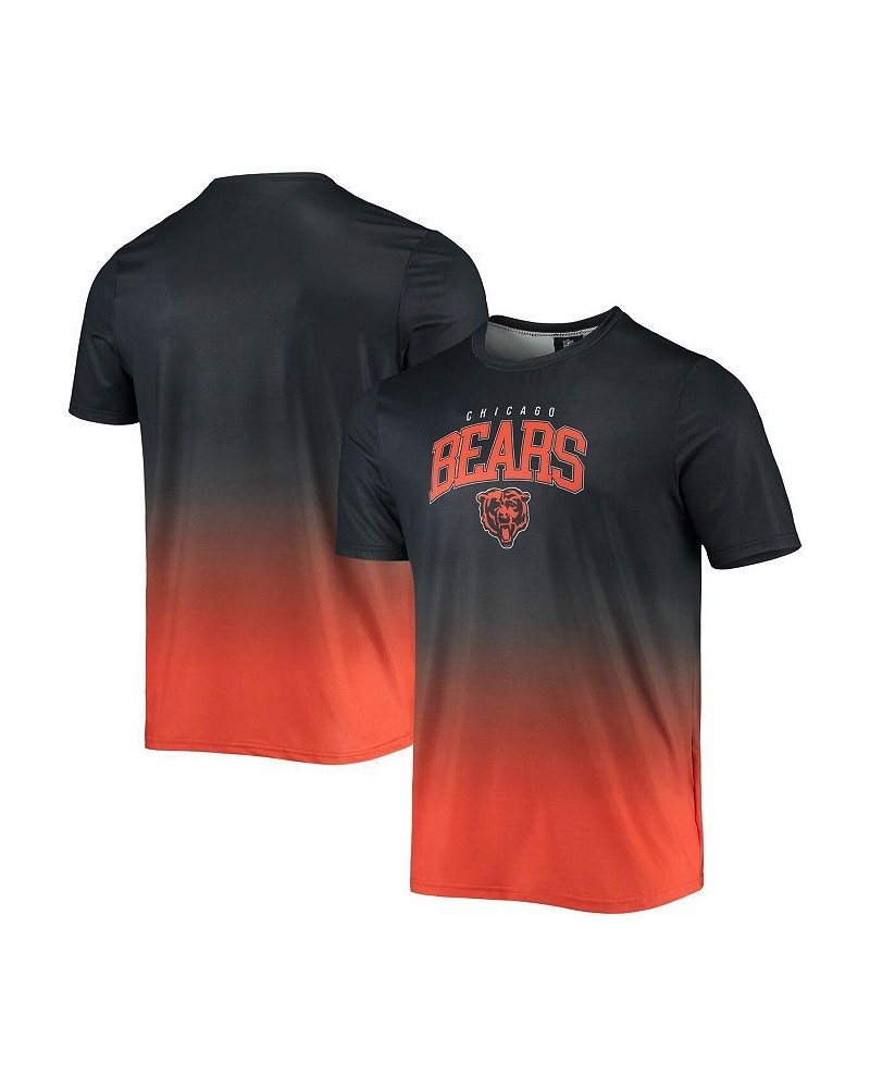 Men's Navy, Orange Chicago Bears Gradient Rash Guard Swim Shirt $29.69 Swimsuits