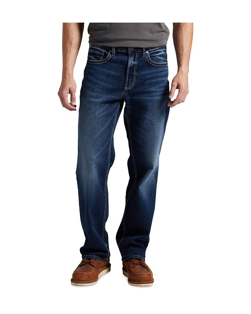 Men's Gordie Relaxed Fit Straight Leg Jeans Blue $32.54 Jeans