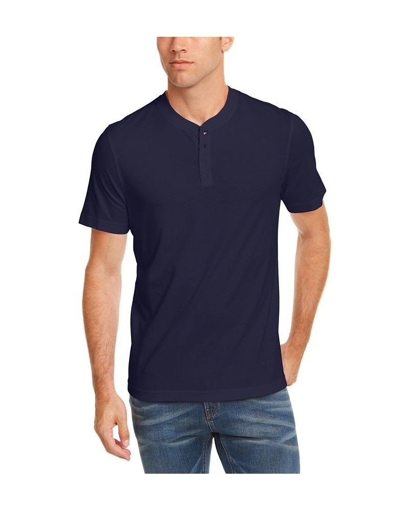 Men's Solid Henley PD03 $9.00 T-Shirts