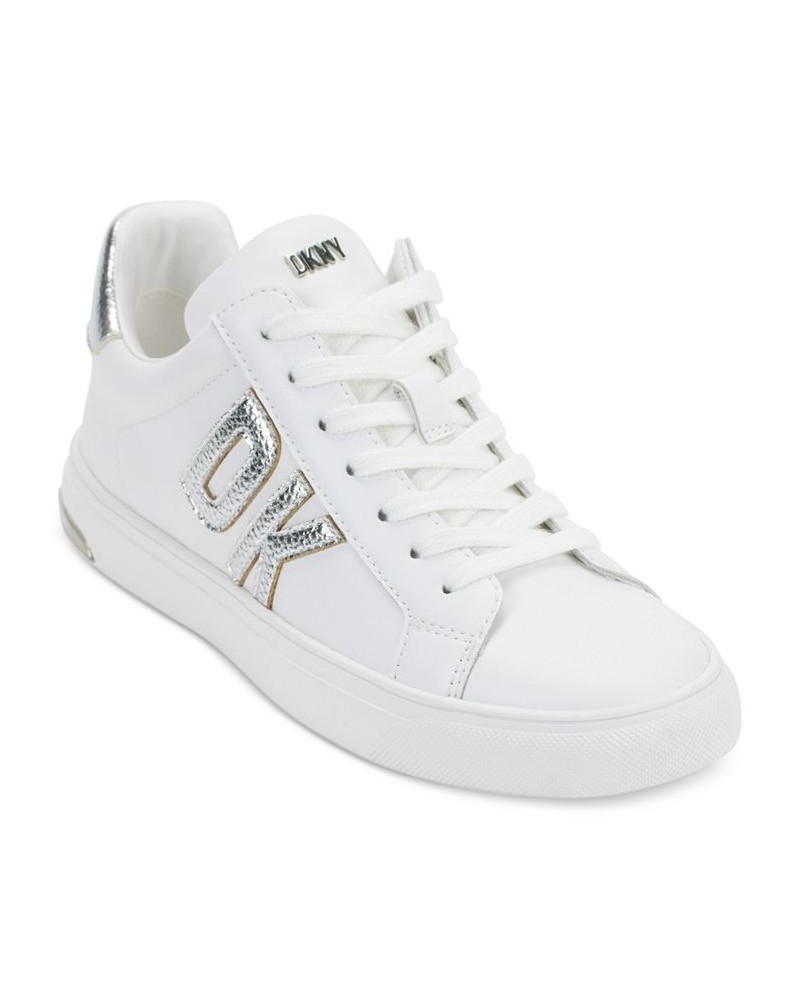 Abeni Lace-Up Platform Sneakers Bright White/ Black $46.44 Shoes