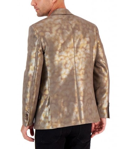 Men's Slim-Fit Pattern Sport Coats Gold $22.55 Blazers