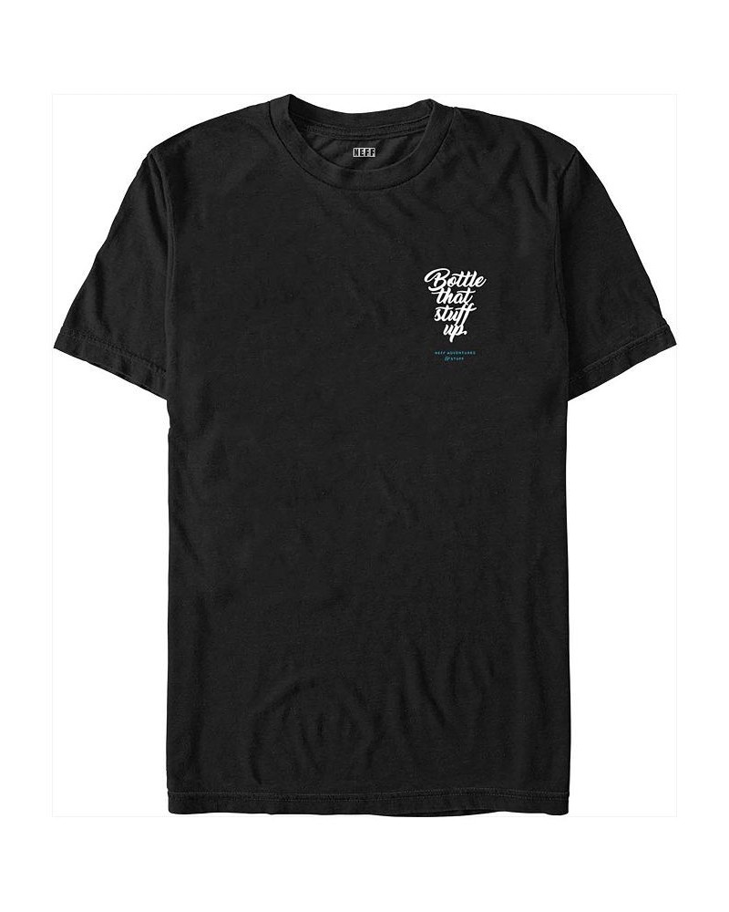 Men's NEFF Bottle That Short Sleeve T-shirt Black $17.50 T-Shirts