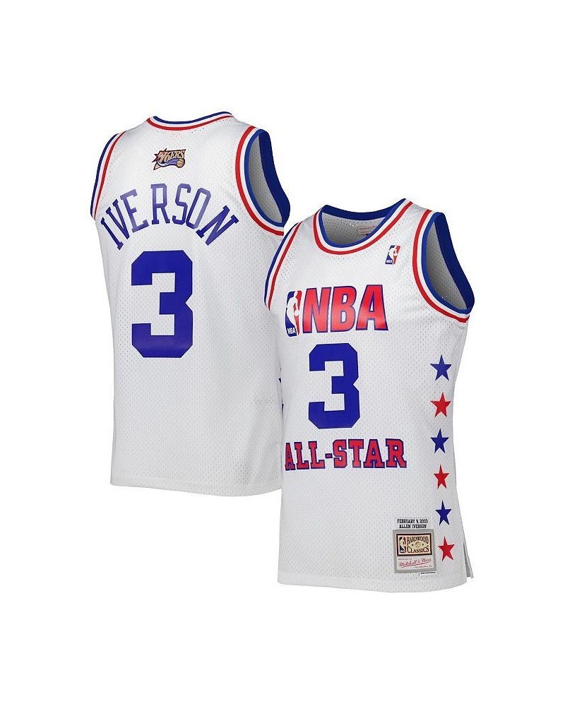 Men's Allen Iverson White Eastern Conference 2003 All Star Game Swingman Jersey $45.51 Jersey