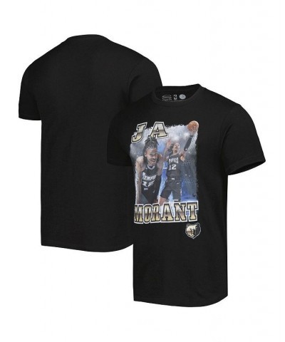 Men's and Women's Ja Morant Black Memphis Grizzlies Player City Edition Double Double T-shirt $26.99 Tops