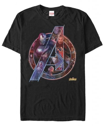 Marvel Men's Avengers Endgame Neon Heros Logo, Short Sleeve T-shirt Black $18.19 T-Shirts