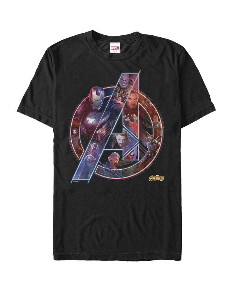 Marvel Men's Avengers Endgame Neon Heros Logo, Short Sleeve T-shirt Black $18.19 T-Shirts