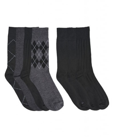 Men's Dress Crew Socks, Pack of 7 Black $13.61 Socks