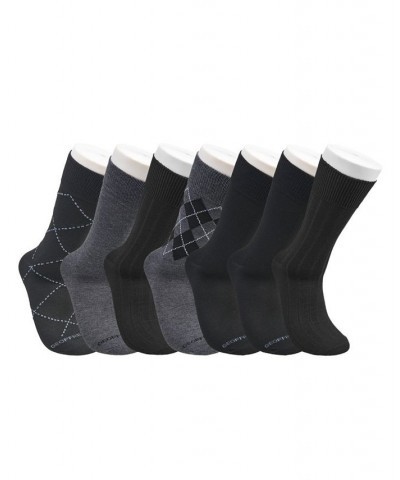 Men's Dress Crew Socks, Pack of 7 Black $13.61 Socks