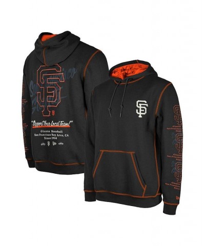 Men's Black San Francisco Giants Team Split Pullover Hoodie $33.00 Sweatshirt