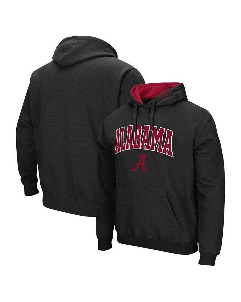 Men's Black Alabama Crimson Tide Arch and Logo 3.0 Pullover Hoodie $34.19 Sweatshirt