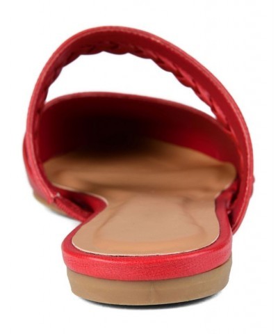 Women's Olivea Slides Red $36.80 Shoes