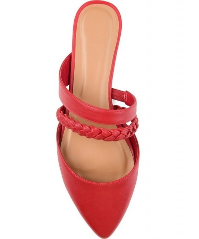 Women's Olivea Slides Red $36.80 Shoes