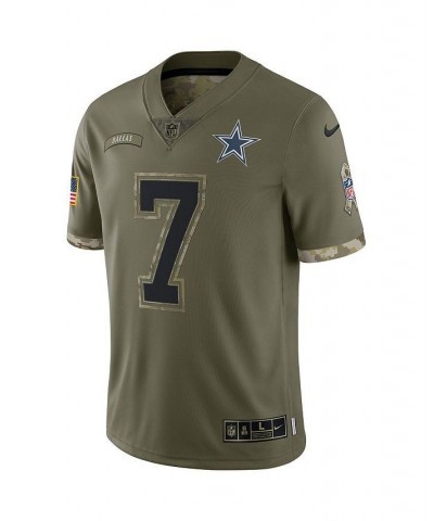 Men's Trevon Diggs Olive Dallas Cowboys 2022 Salute To Service Limited Jersey $63.64 Jersey