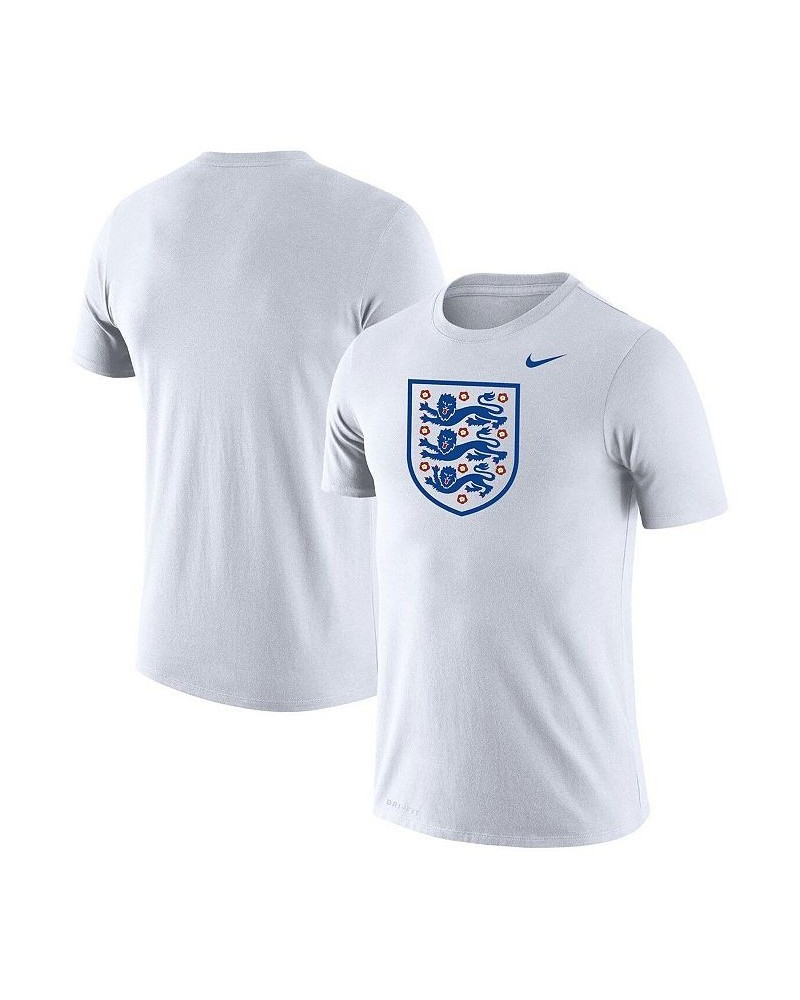 Men's White England National Team Primary Logo Legend Performance T-shirt $26.54 T-Shirts