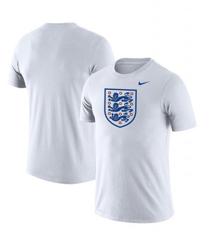 Men's White England National Team Primary Logo Legend Performance T-shirt $26.54 T-Shirts