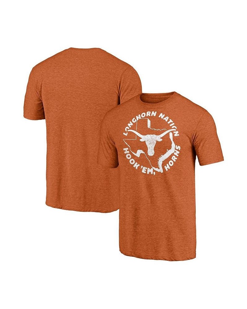 Men's Heathered Texas Orange Texas Longhorns Hometown Tri-Blend T-shirt $16.63 T-Shirts