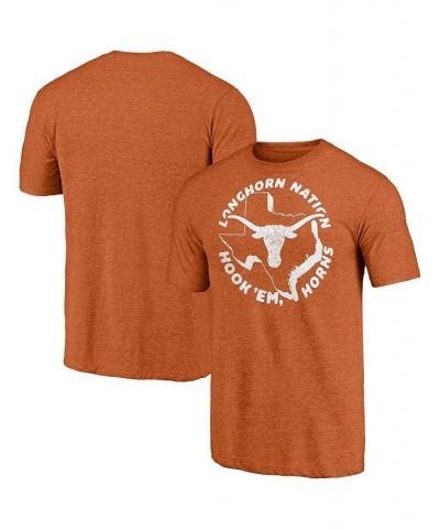 Men's Heathered Texas Orange Texas Longhorns Hometown Tri-Blend T-shirt $16.63 T-Shirts