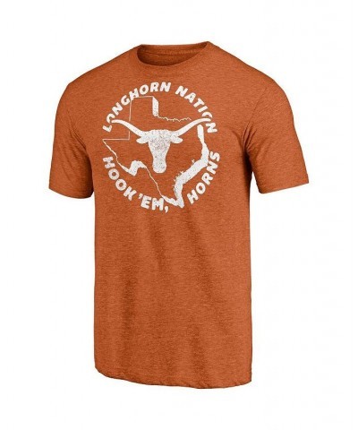 Men's Heathered Texas Orange Texas Longhorns Hometown Tri-Blend T-shirt $16.63 T-Shirts