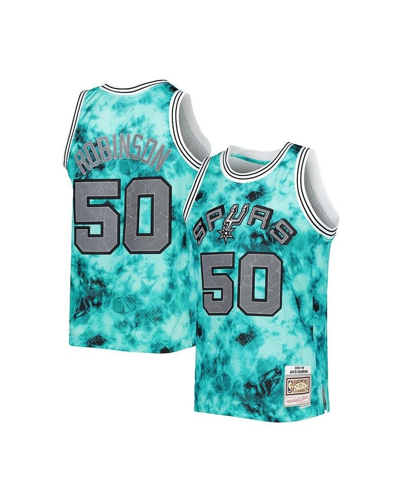 Men's David Robinson Teal San Antonio Spurs 1998-99 Galaxy Swingman Jersey $80.00 Jersey