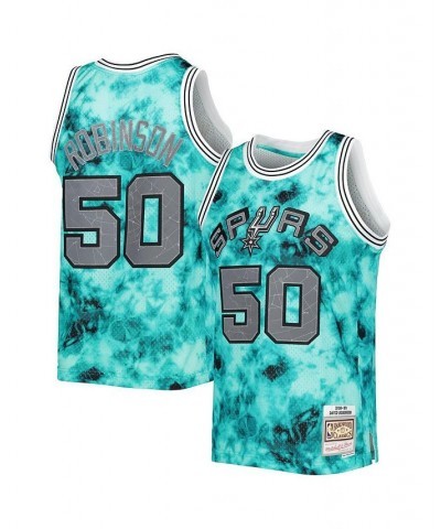 Men's David Robinson Teal San Antonio Spurs 1998-99 Galaxy Swingman Jersey $80.00 Jersey