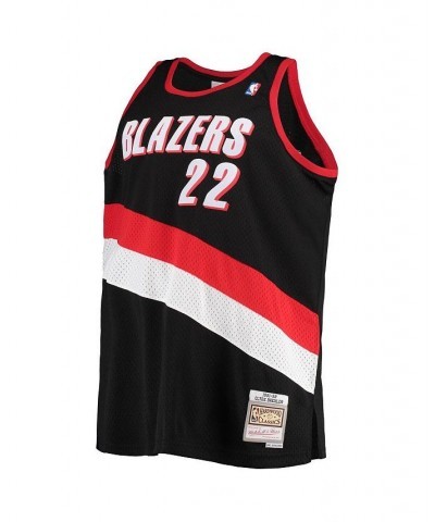 Men's Clyde Drexler Black Portland Trail Blazers Big and Tall Hardwood Classics Swingman Jersey $49.45 Jersey