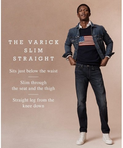 Men's Varick Slim Straight Jeans Blue $60.00 Jeans