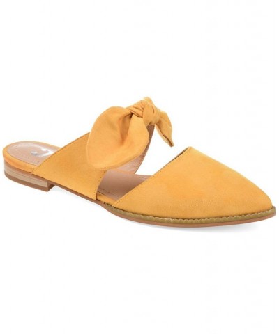 Women's Telulah Flats Yellow $43.19 Shoes