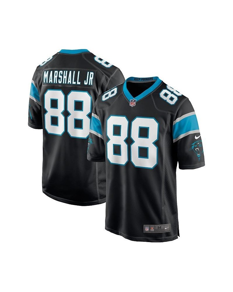 Men's Terrace Marshall Jr. Black Carolina Panthers 2021 NFL Draft Pick Player Game Jersey $36.38 Jersey