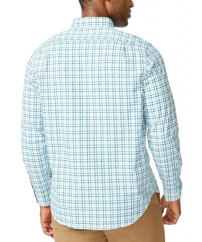 Men's Classic-Fit Long-Sleeve Gingham Poplin Shirt Green $27.30 Shirts